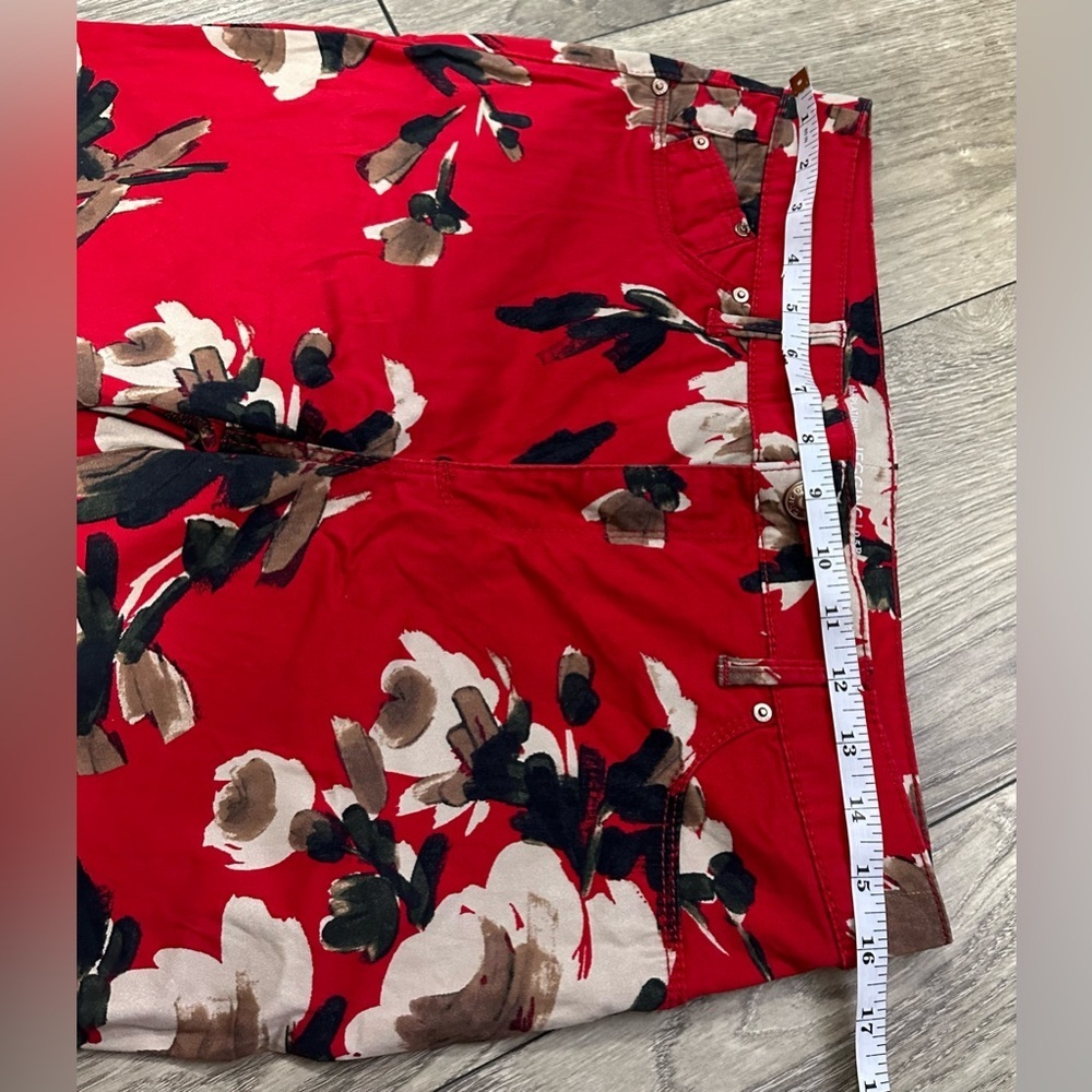 Chico's Red Pencil Midi Jeggings Casual ♥️ - Picture 4 of 15